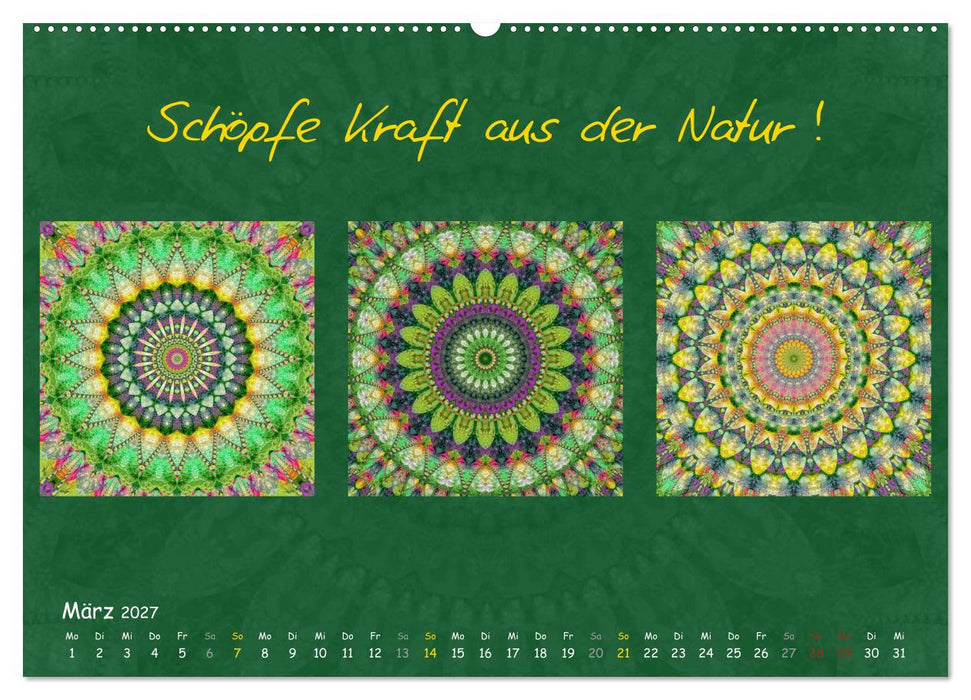 Mandala Trilogien (CALVENDO Wandkalender 2027)