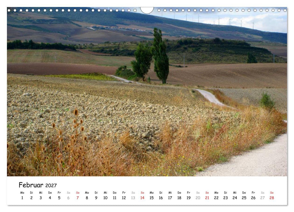 Camino Frances - Jakobsweg (CALVENDO Wandkalender 2027)