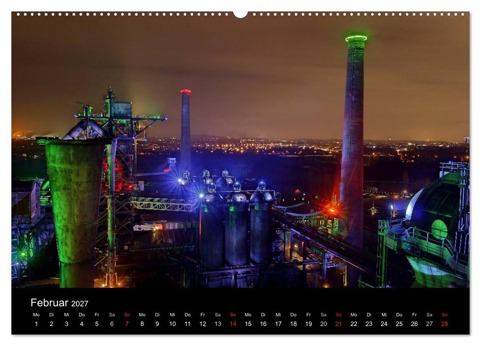 Duisburg Nachtmomente 2027 (CALVENDO Wandkalender 2027)