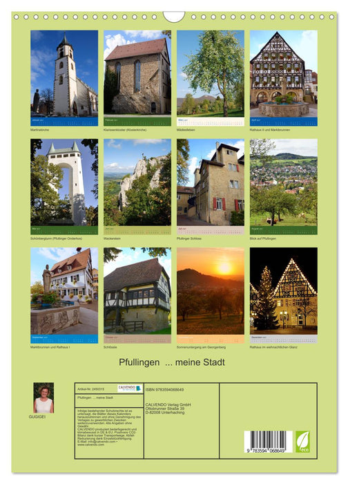 Pfullingen... meine Stadt (CALVENDO Wandkalender 2027)