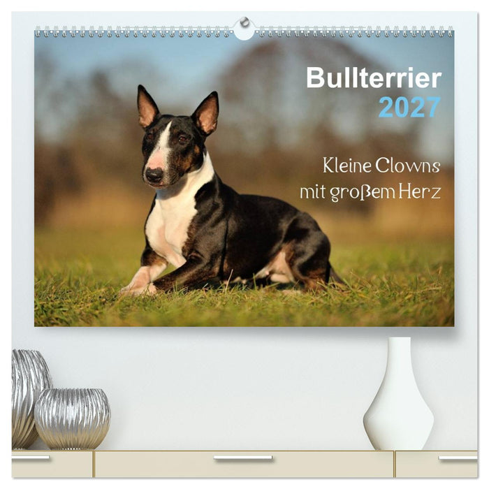 Bullterrier 2027 - Kleine Clowns mit großem Herz (CALVENDO Premium Wandkalender 2027)