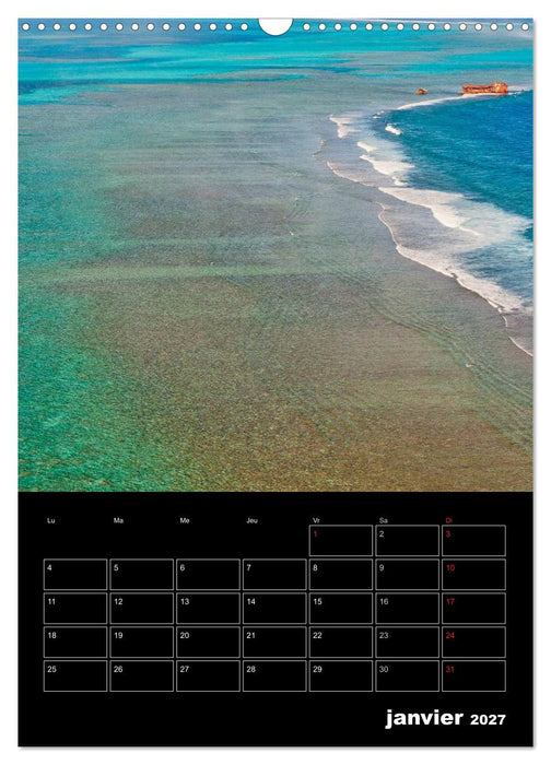 Paysages calédoniens (CALVENDO Calendrier mensuel 2027)
