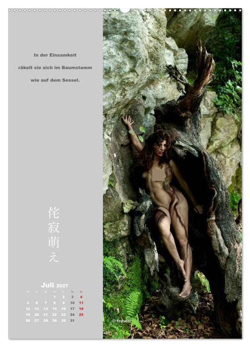 wabi sabi moe — bewundernswert vergänglich erotisch — Akt/Bodypainting (CALVENDO Premium Wandkalender 2027)