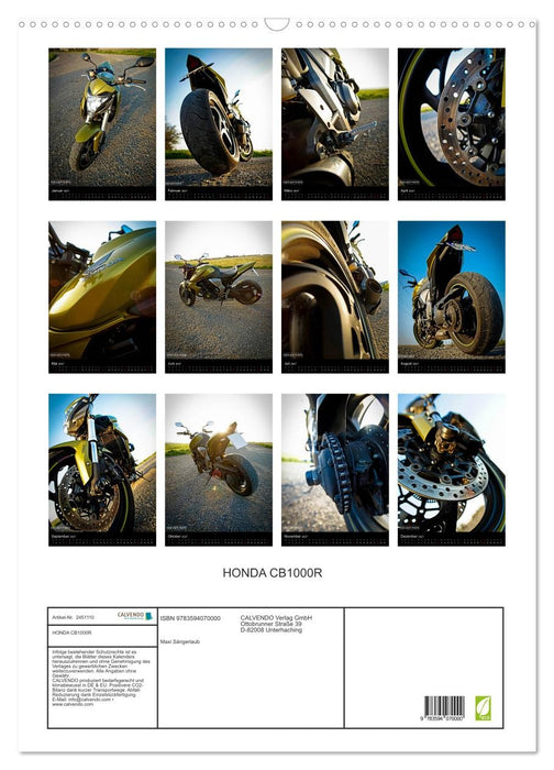 HONDA CB1000R (CALVENDO Wandkalender 2027)