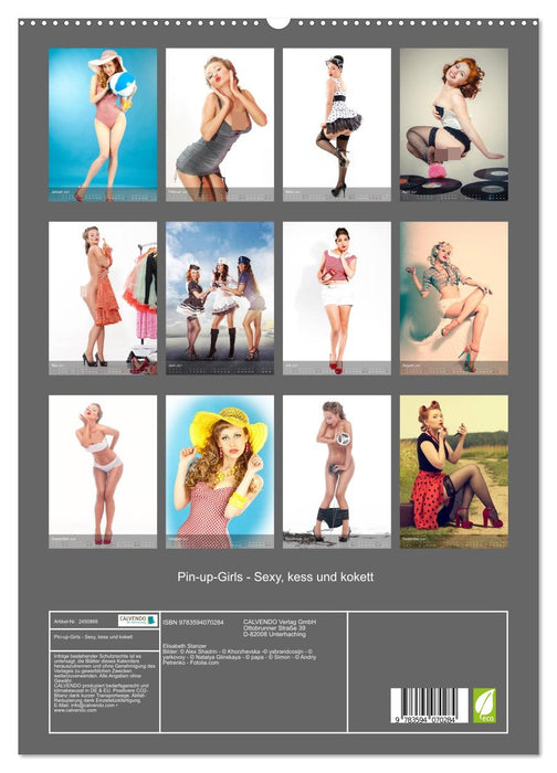 Pin-up-Girls - Sexy, kess und kokett (CALVENDO Premium Wandkalender 2027)