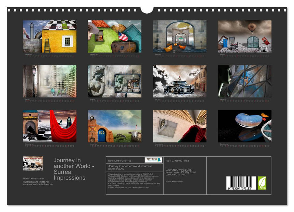 Journey in another World - Surreal Impressions (CALVENDO Monthly Calendar 2027)