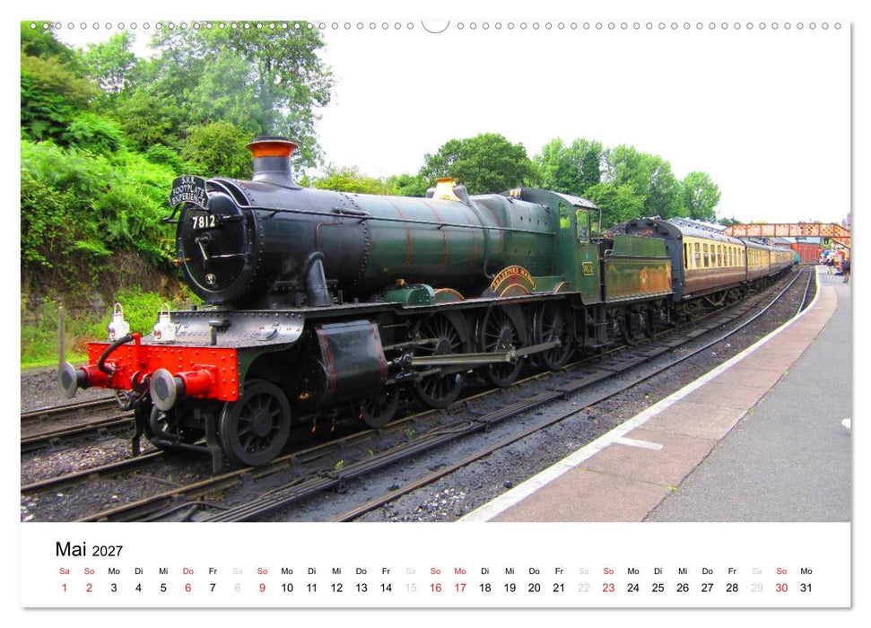 Nostalgische Eisenbahnen Englands (CALVENDO Premium Wandkalender 2027)