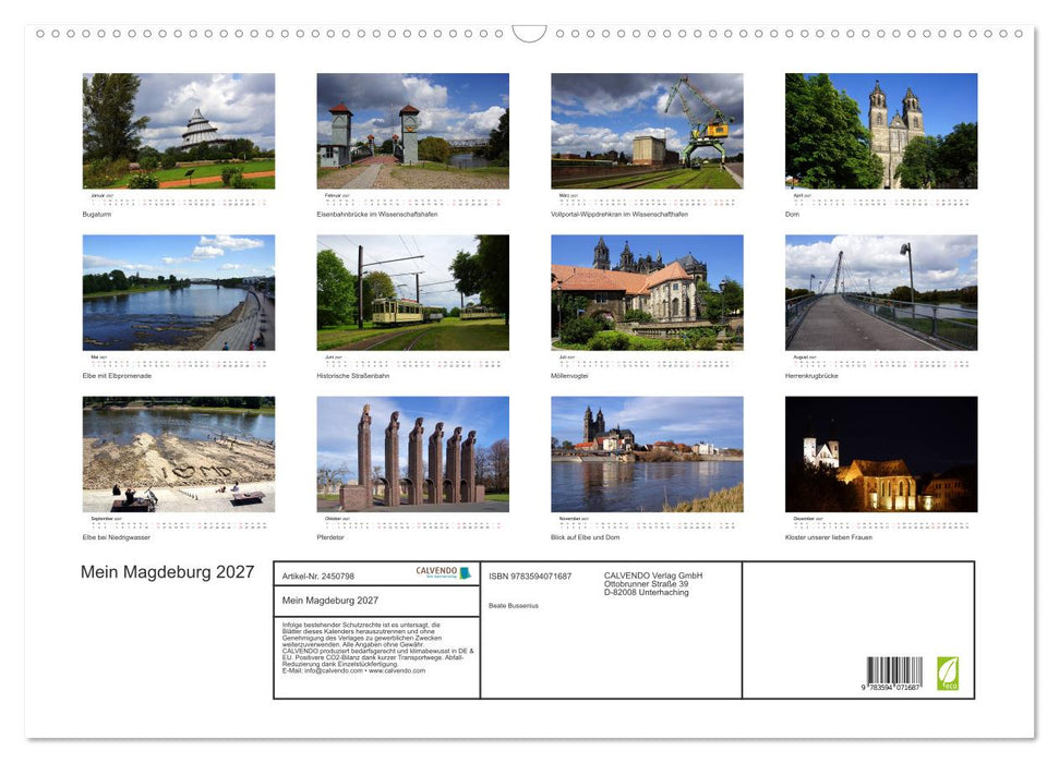 Mein Magdeburg 2027 (CALVENDO Wandkalender 2027)