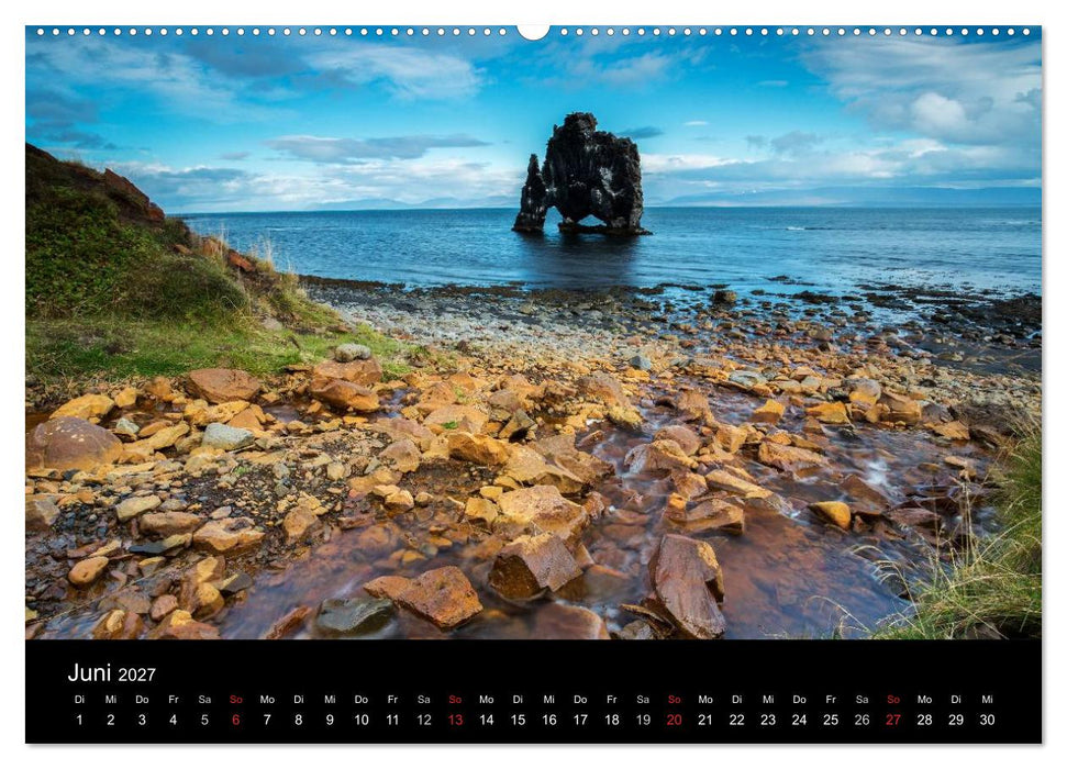 Island - einzigartige Landschaften (CALVENDO Wandkalender 2027)