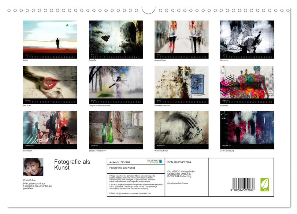 Fotografie als Kunst (CALVENDO Wandkalender 2027)