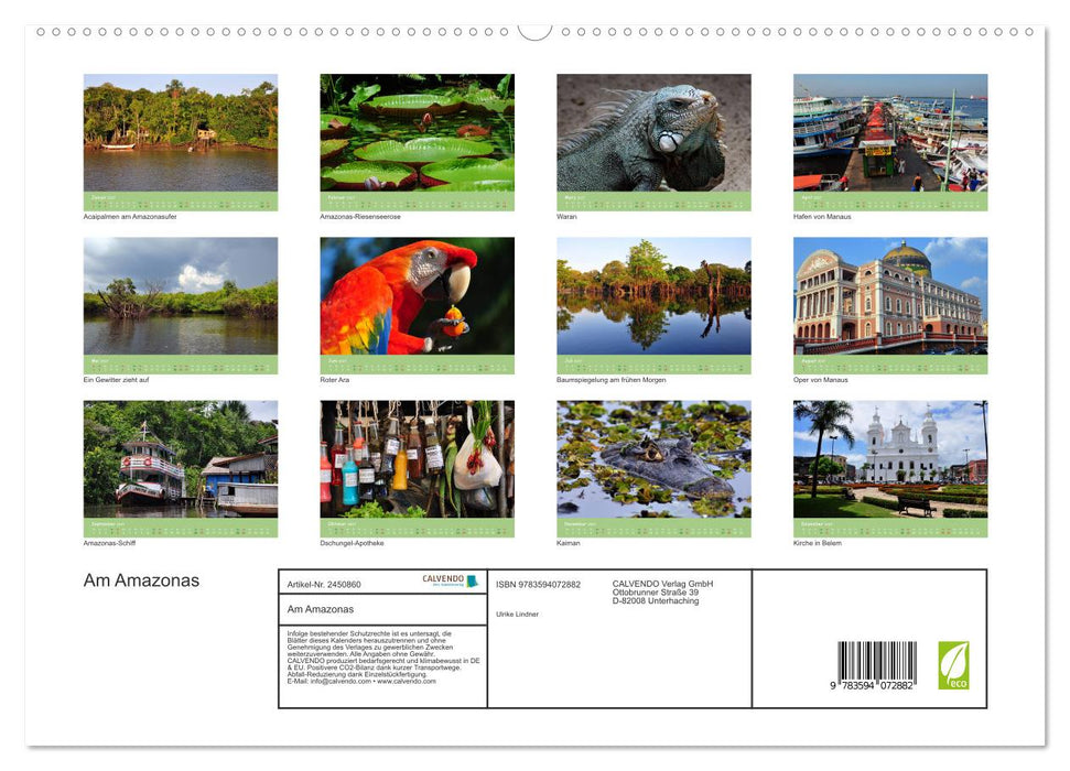 Am Amazonas (CALVENDO Premium Wandkalender 2027)