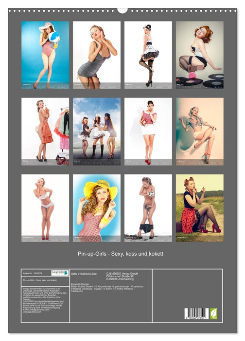Pin-up-Girls - Sexy, kess und kokett (CALVENDO Wandkalender 2027)