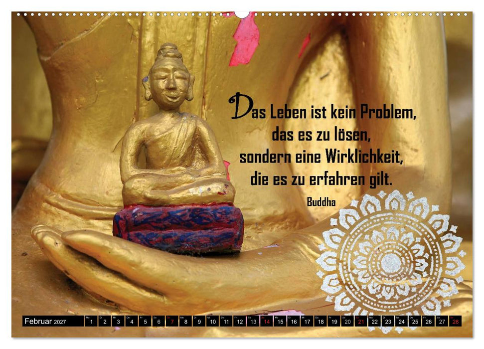 Spirituelles aus Asien - Weisheiten 2027 (CALVENDO Premium Wandkalender 2027)