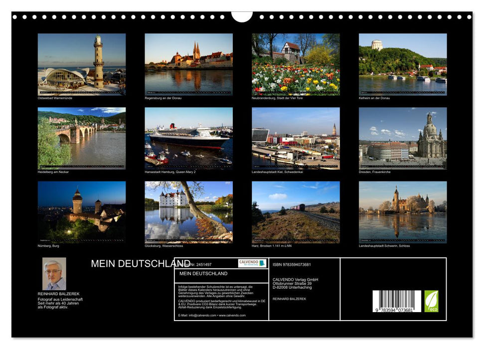 MEIN DEUTSCHLAND (CALVENDO Wandkalender 2027)