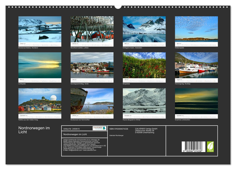 Nordnorwegen im Licht (CALVENDO Premium Wandkalender 2027)