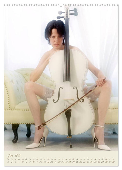 Weißes Cello auf Reisen (CALVENDO Premium Wandkalender 2027)