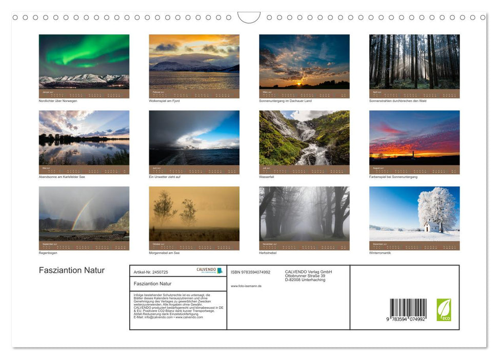 Fasziantion Natur (CALVENDO Wandkalender 2027)