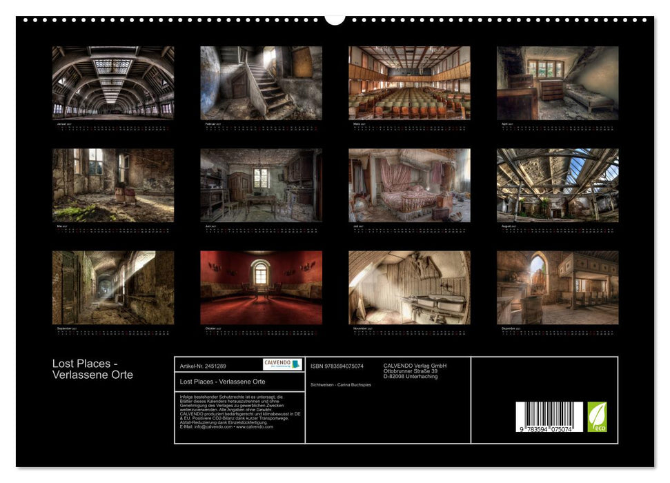 Lost Places - Verlassene Orte (CALVENDO Premium Wandkalender 2027)