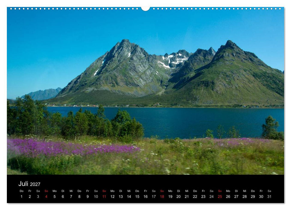 Landschaften Norwegens zwischen Polarkreis und Nordkap (CALVENDO Premium Wandkalender 2027)