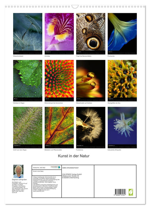 Kunst in der Natur (CALVENDO Wandkalender 2027)