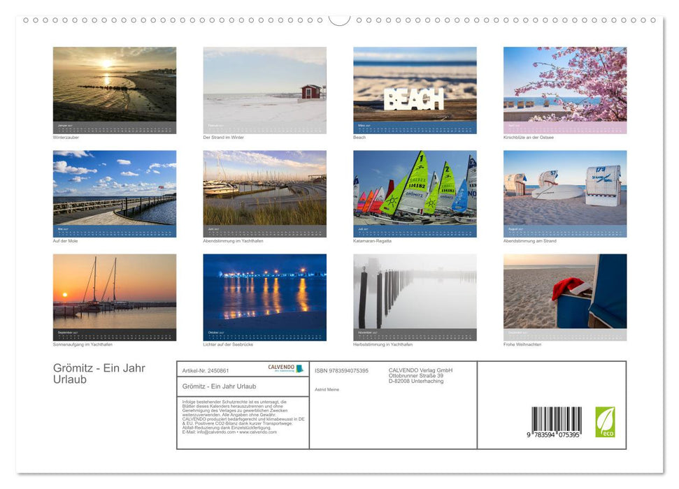 Grömitz - Ein Jahr Urlaub (CALVENDO Premium Wandkalender 2027)