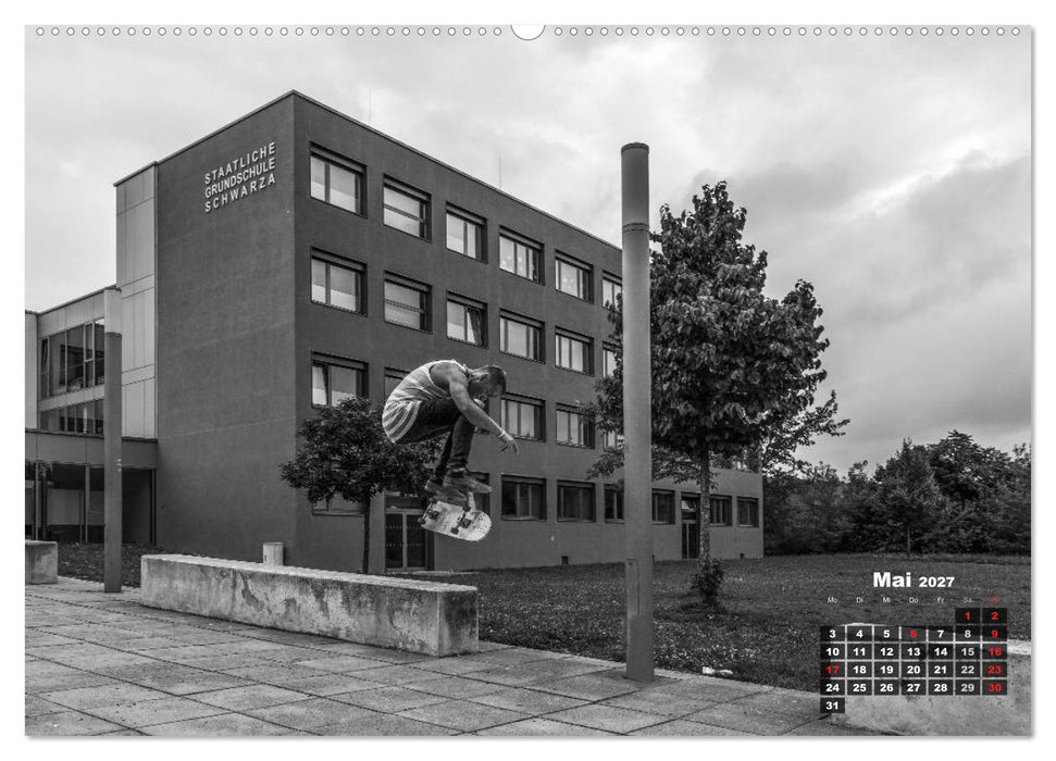 Auf dem Skateboard (CALVENDO Premium Wandkalender 2027)