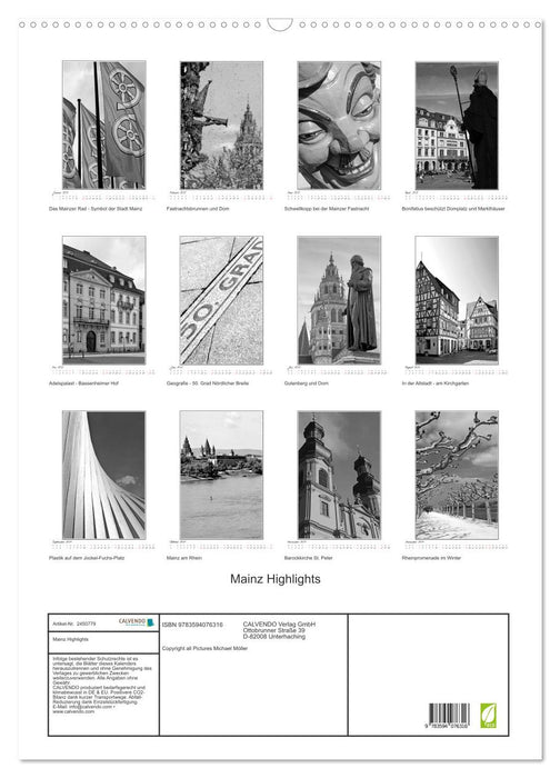 Mainz Highlights (CALVENDO Wandkalender 2027)