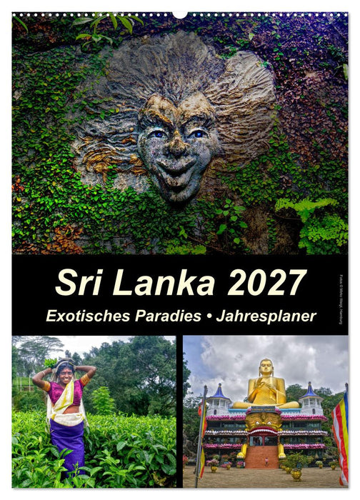Sri Lanka 2027 - Exotisches Paradies - Jahresplaner (CALVENDO Wandkalender 2027)