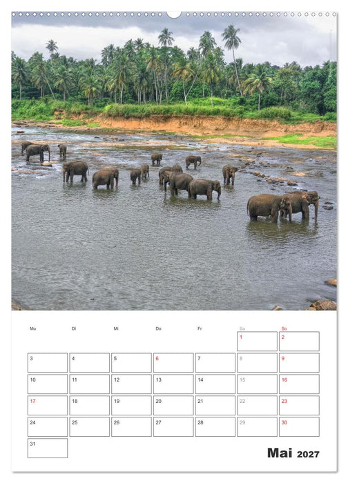 Sri Lanka 2027 - Exotisches Paradies - Jahresplaner (CALVENDO Wandkalender 2027)