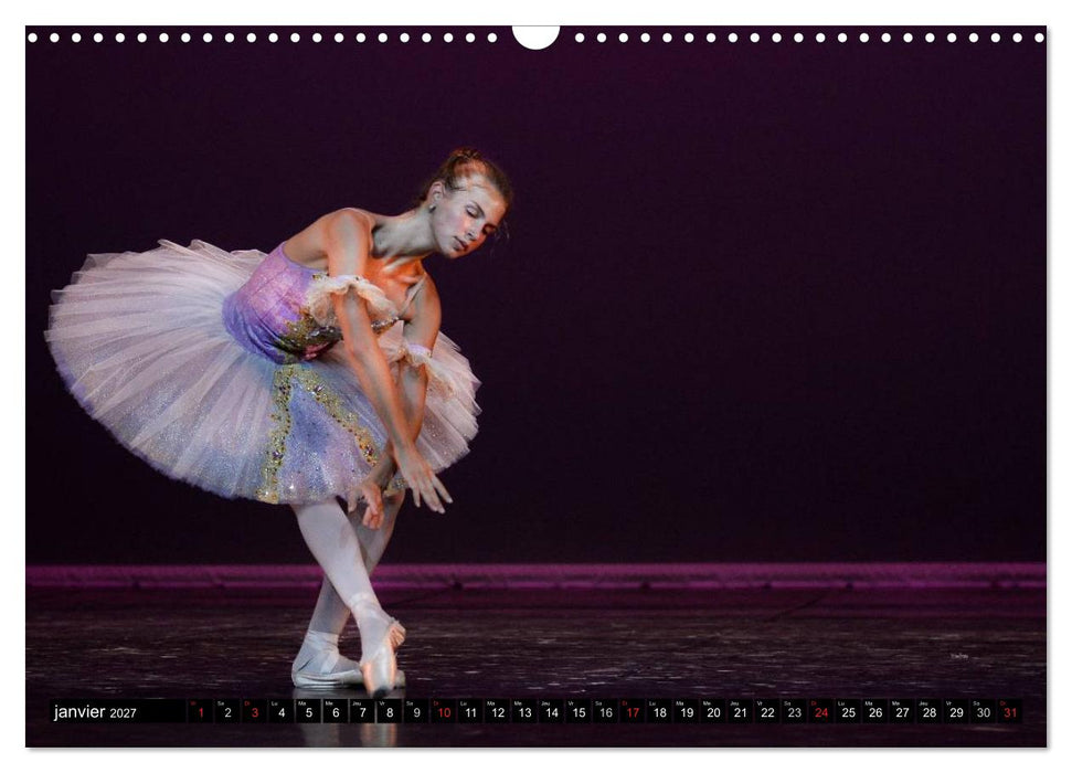 Vaganova, ballet impérial (CALVENDO Calendrier mensuel 2027)