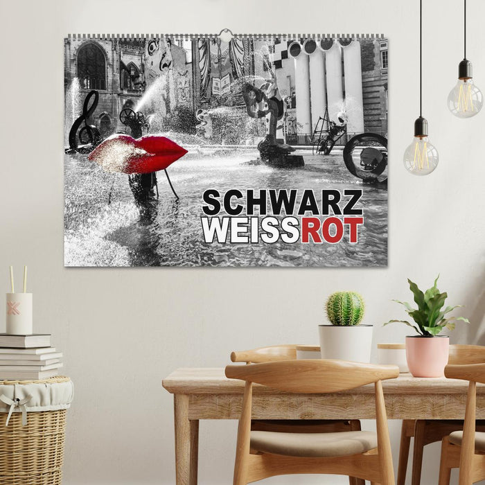 Schwarz - Weiß - Rot (CALVENDO Wandkalender 2027)