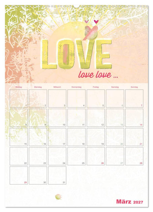 Liebe macht glücklich (CALVENDO Wandkalender 2027)