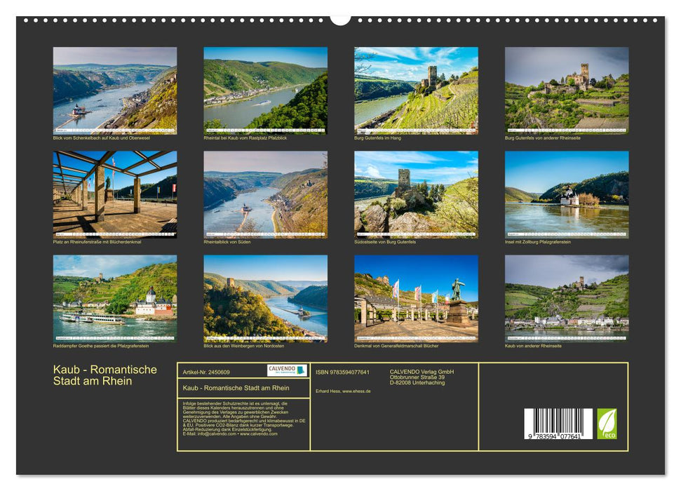 Kaub - Romantische Stadt am Rhein (CALVENDO Premium Wandkalender 2027)