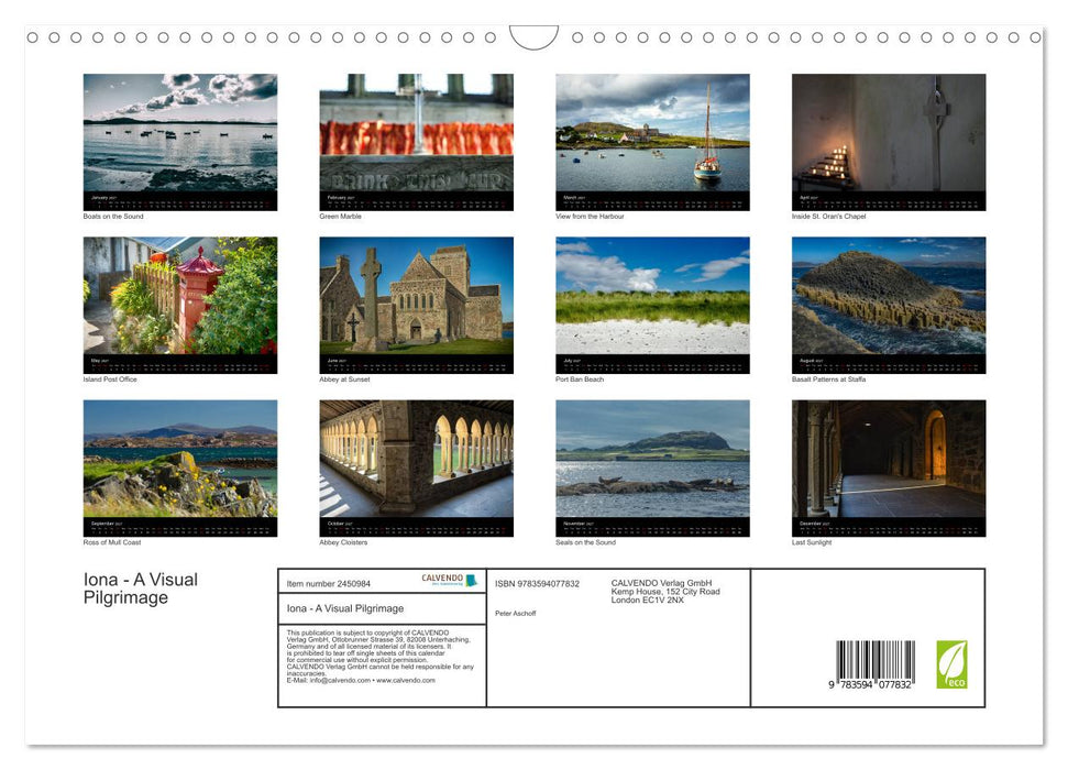 Iona - A Visual Pilgrimage (CALVENDO Monthly Calendar 2027)