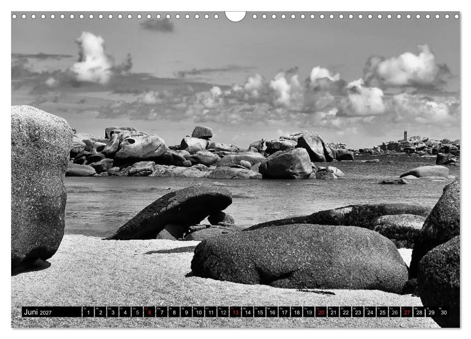 Bretagne in Schwarz und Weiß 2027 (CALVENDO Wandkalender 2027)