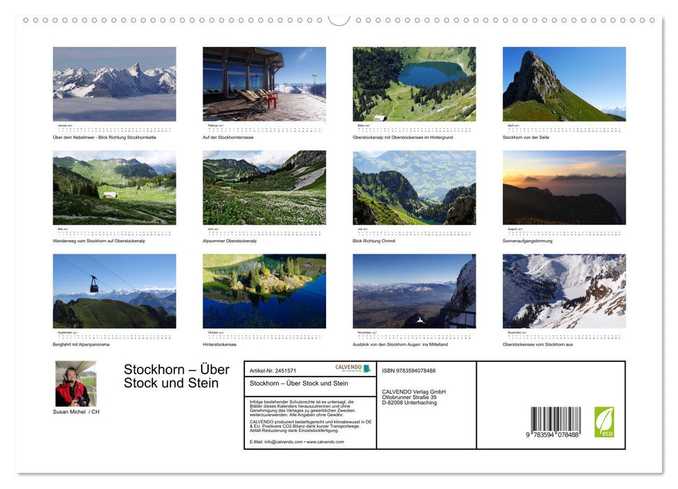 Stockhorn – Über Stock und Stein (CALVENDO Premium Wandkalender 2027)