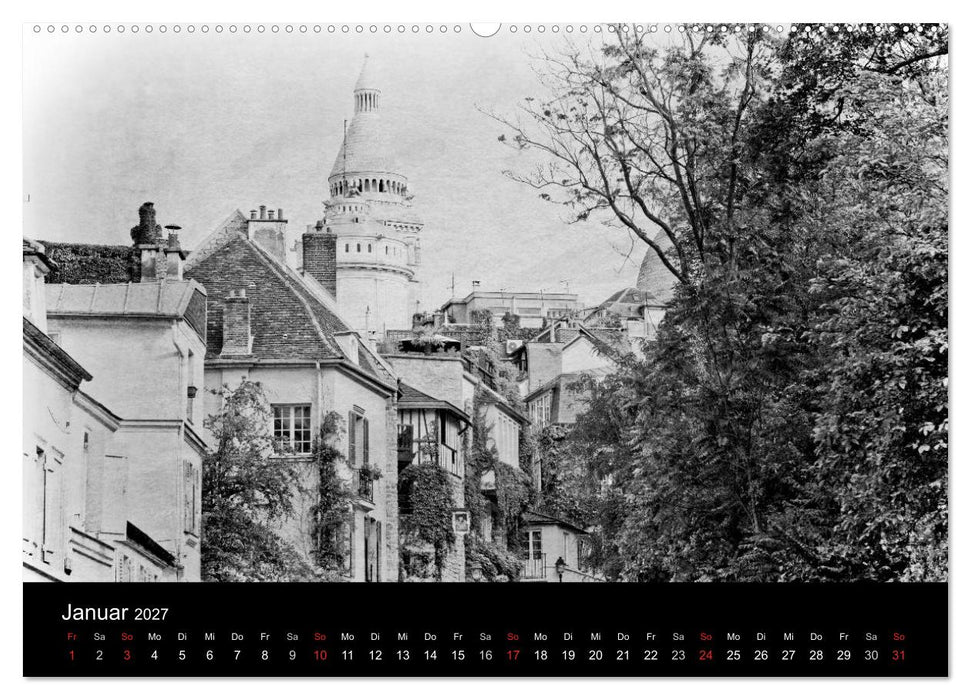 Streifzug durch Paris (CALVENDO Wandkalender 2027)