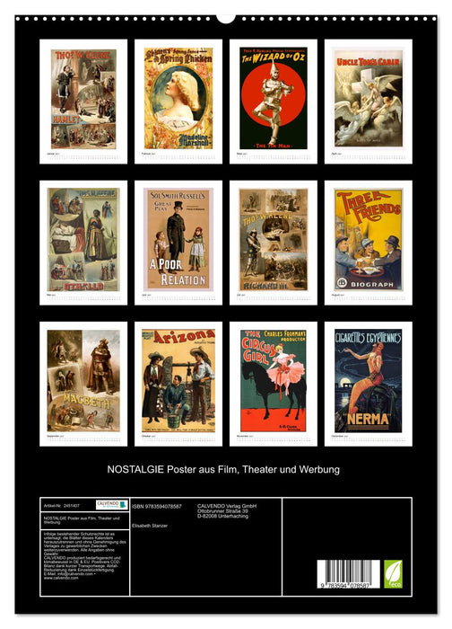 NOSTALGIE Poster aus Film, Theater und Werbung (CALVENDO Premium Wandkalender 2027)