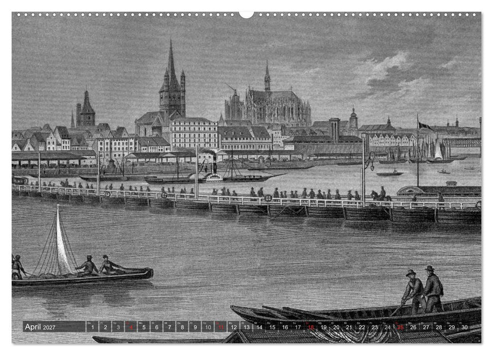 Der Rhein in alten Stichen (CALVENDO Wandkalender 2027)