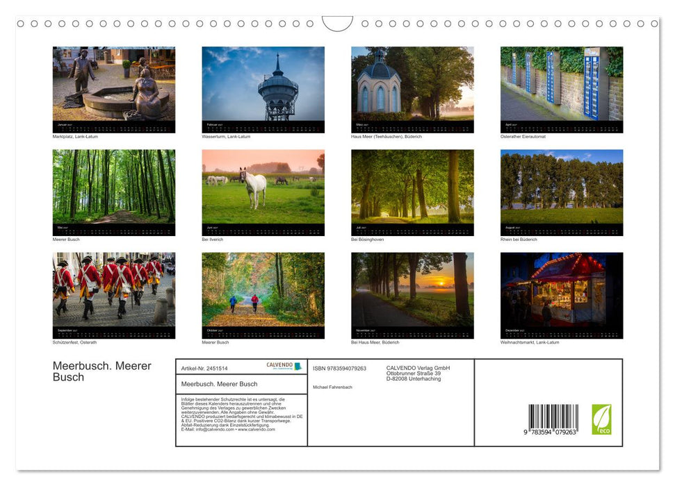Meerbusch. Meerer Busch (CALVENDO Wandkalender 2027)