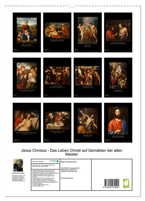 Jesus Christus - Das Leben Christi auf Gemälden der alten Meister (CALVENDO Premium Wandkalender 2027)