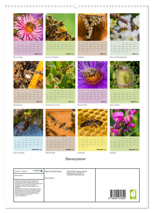 Bienenplaner (CALVENDO Premium Wandkalender 2027)