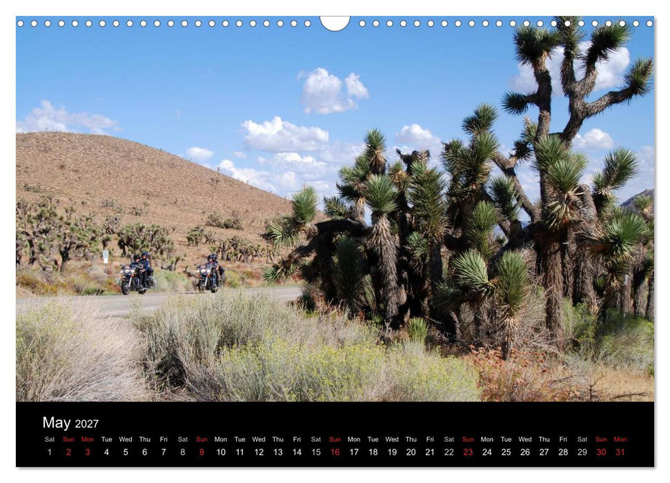 Riding the Wild West - America's Backroads by Motorcycle (CALVENDO Monthly Calendar 2027)