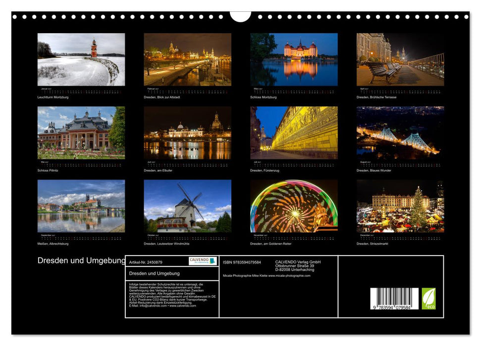 Dresden und Umgebung (CALVENDO Wandkalender 2027)