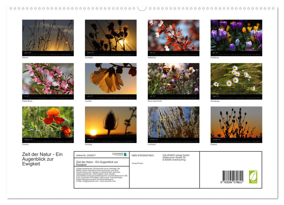 Zeit der Natur - Ein Augenblick zur Ewigkeit (CALVENDO Premium Wandkalender 2027)