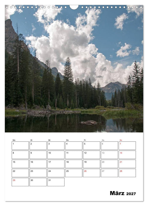 Yellowstone und Grand Tetons Nationalparks (CALVENDO Wandkalender 2027)