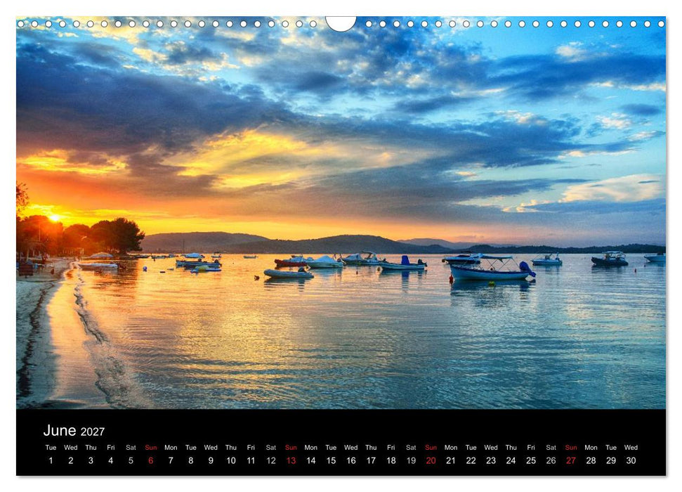 Chalkidiki: Kassandra, Sithonia, Athos (CALVENDO Monthly Calendar 2027)