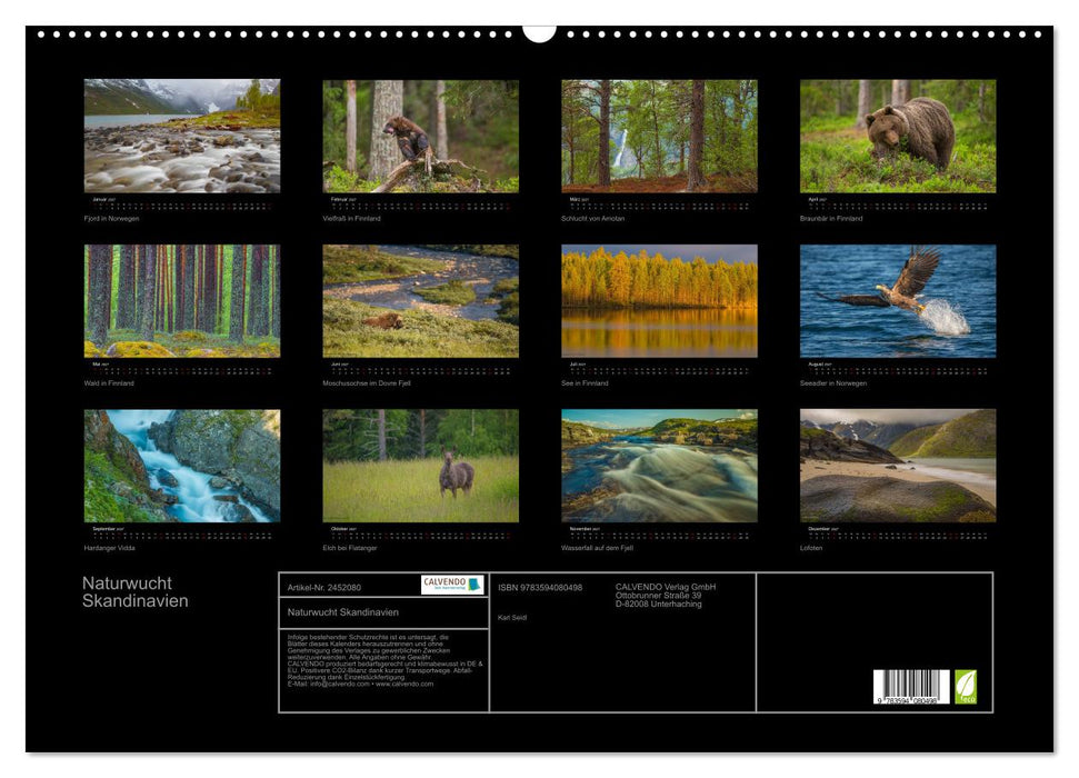 Naturwucht Skandinavien (CALVENDO Wandkalender 2027)