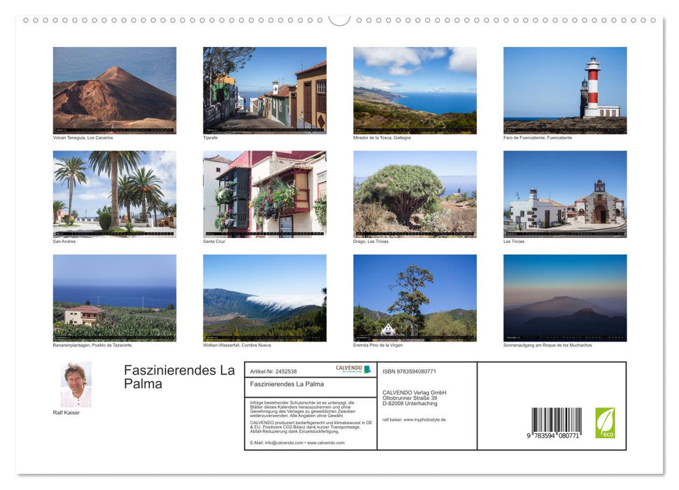 Faszinierendes La Palma (CALVENDO Premium Wandkalender 2027)