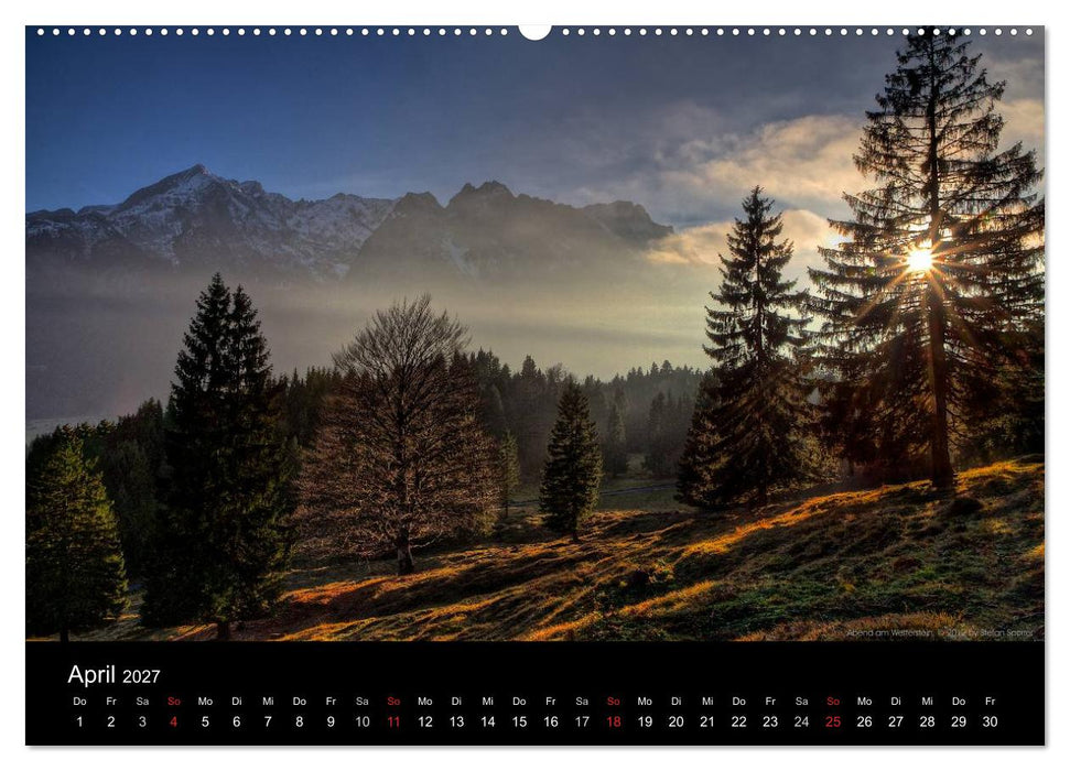 Licht über Bergen und Seen (CALVENDO Wandkalender 2027)